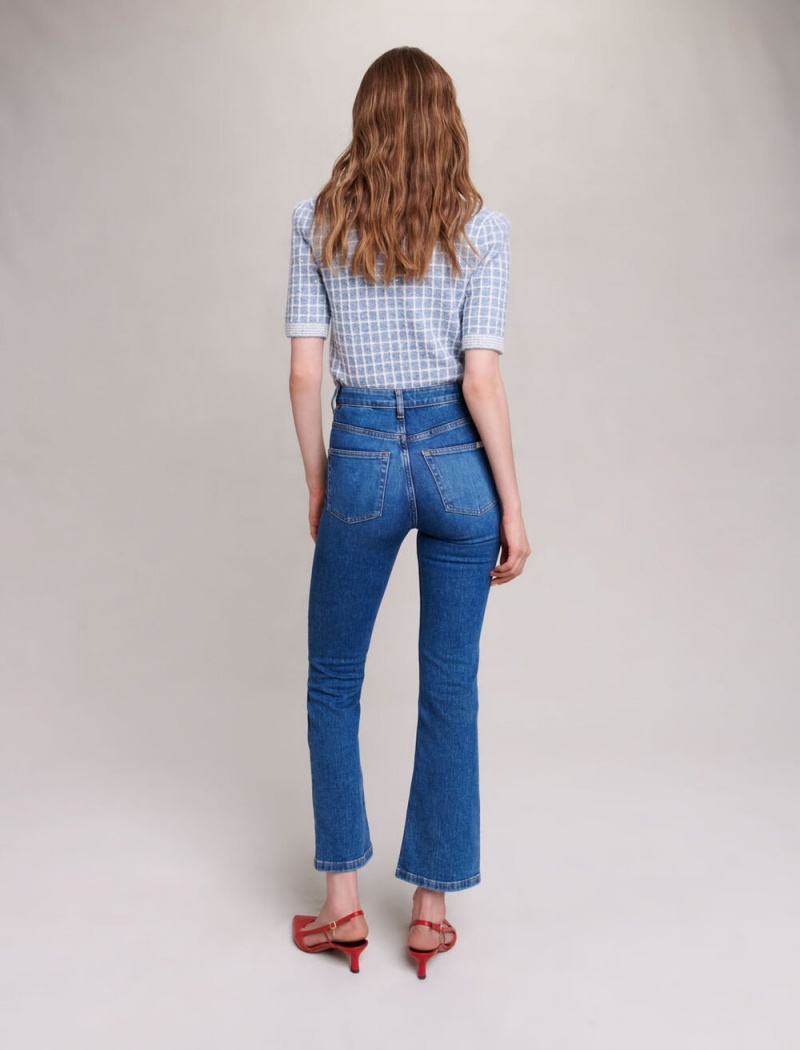 Maje Double-pocket Jeans With A Slight Flare Blå | Danmark_M78796