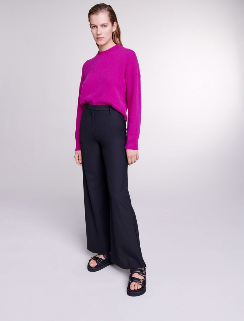 Maje Flared Trousers Sort | Danmark_M86556