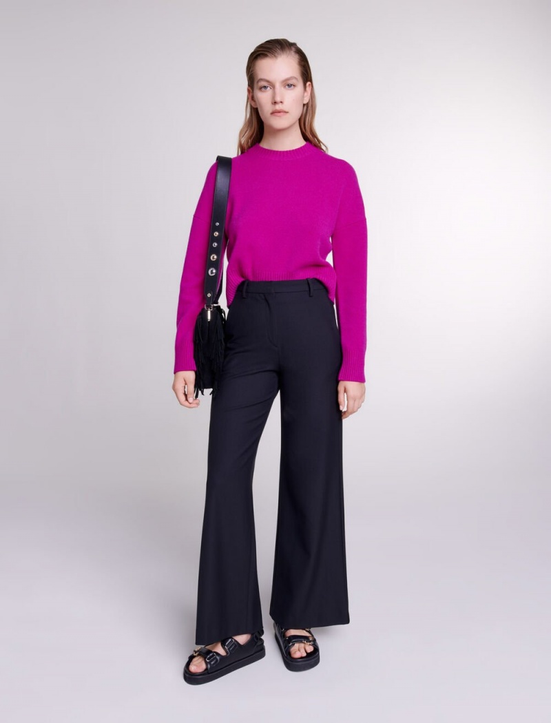 Maje Flared Trousers Sort | Danmark_M86556