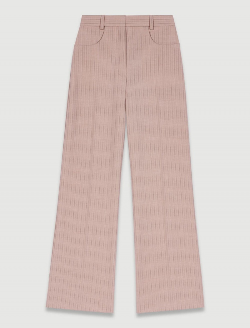 Maje High-waisted Trousers Beige | Danmark_M94782