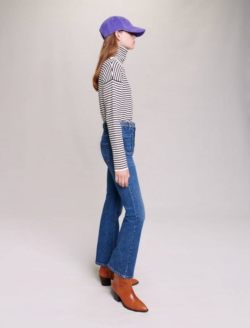 Maje Jeans With Braided Detailing Blå | Danmark_M82921