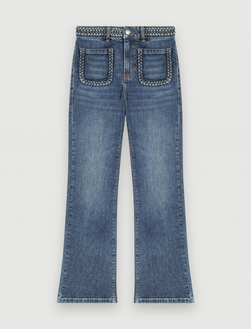 Maje Jeans With Braided Detailing Blå | Danmark_M82921